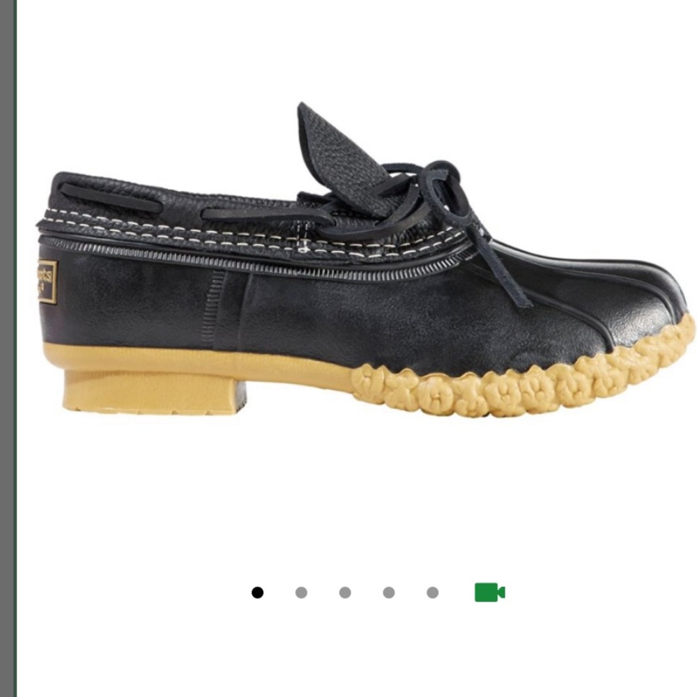 L.L. Bean Women's Bean Boots, Black Rubber Moc